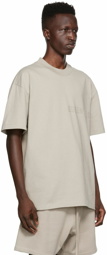 Fear of God ESSENTIALS Gray Cotton T-Shirt