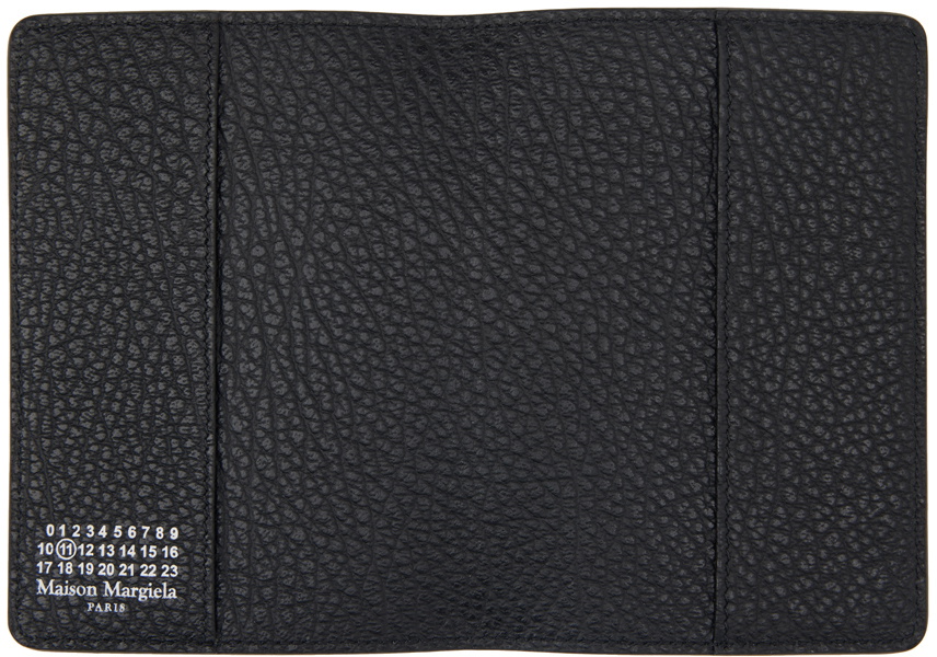 Maison Margiela Black Four Stitches Passport Holder Maison Margiela
