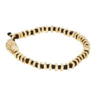 Vivienne Westwood Black and Gold Man. Avalon Beaded Bracelet