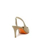 Santoni Beige Leather Pumps