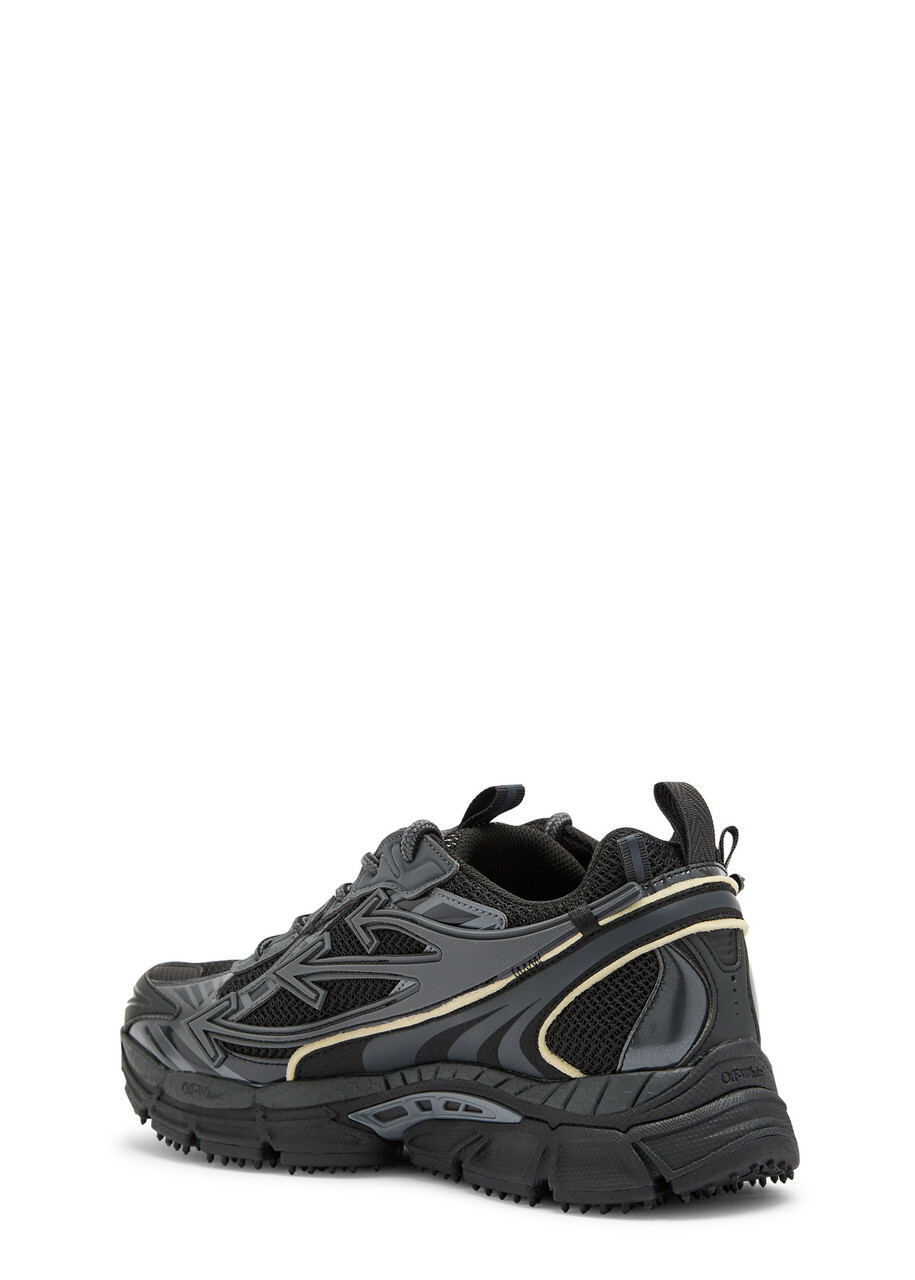 Off-white Be Right Back Panelled Mesh Sneakers Black
