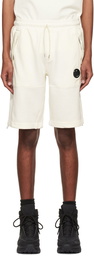 C.P. Company White Cotton Shorts