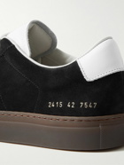 Common Projects - Tennis 70 Leather-Trimmed Suede Sneakers - Black