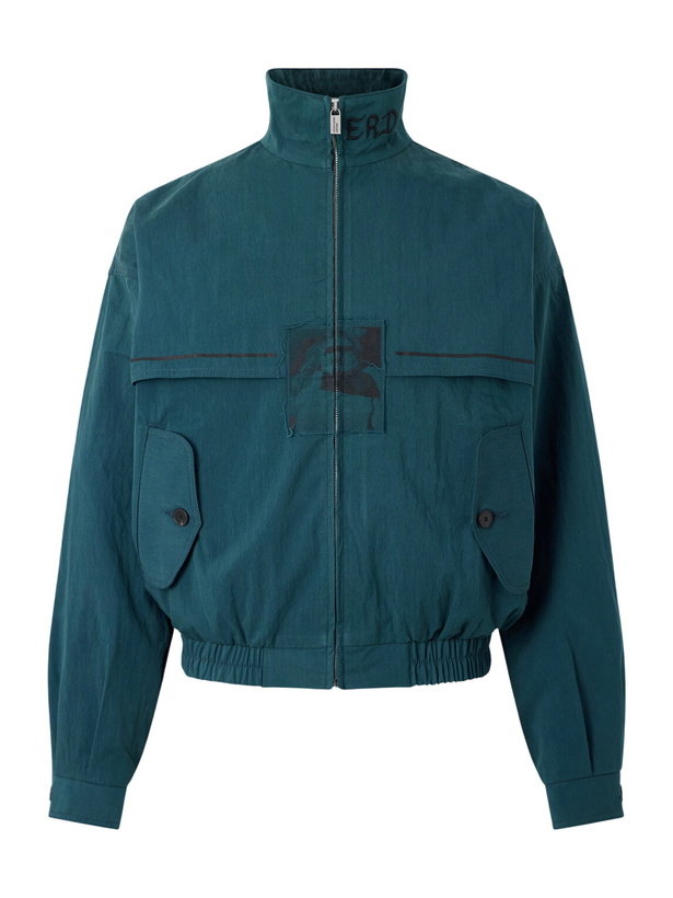 Photo: Enfants Riches Déprimés - Discipline Logo-Embroidered Shell Track Jacket - Green