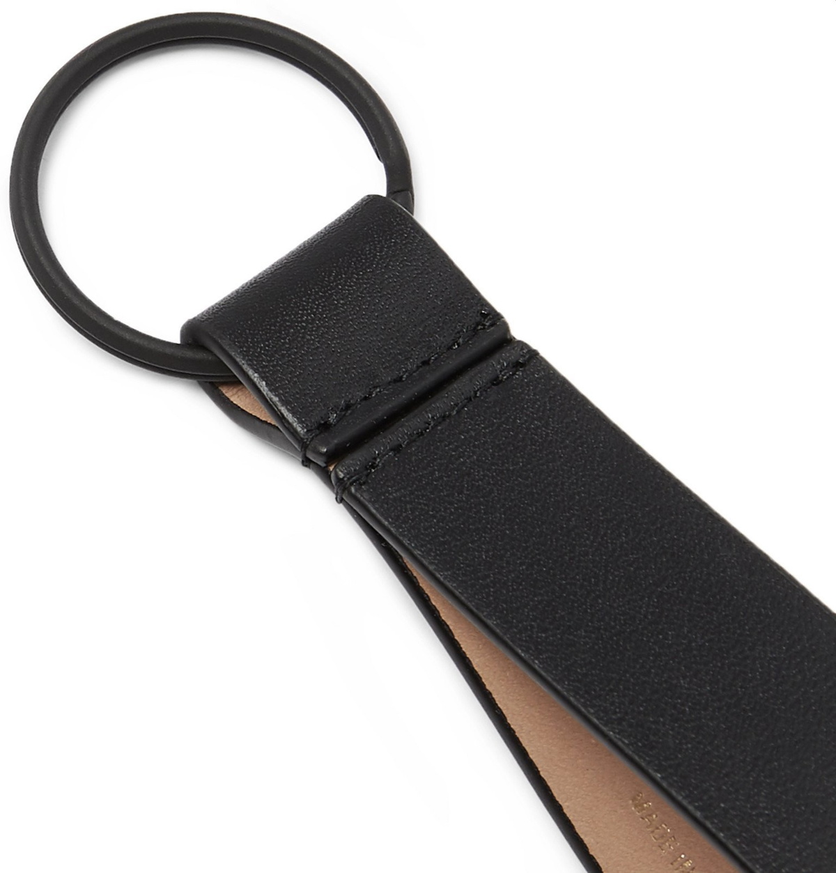 Common Projects Leather Key Fob in Black for Men
