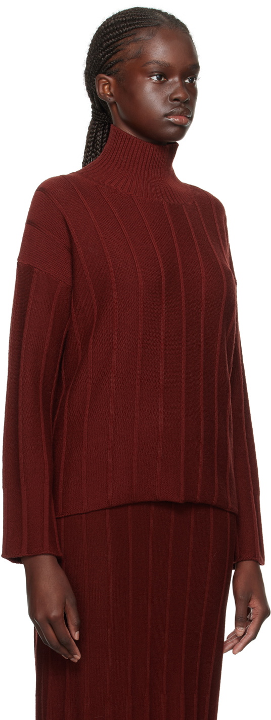 Max Mara Leisure Red Beira Turtleneck
