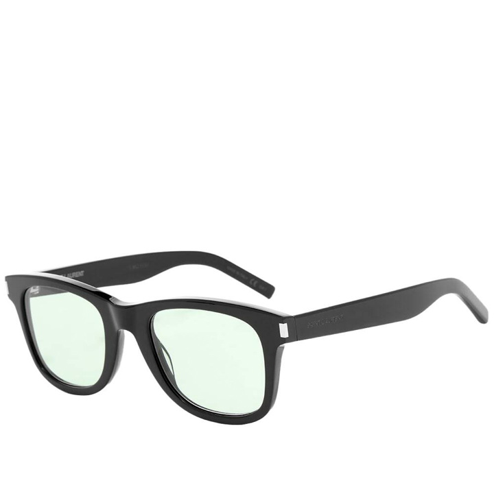 Photo: Saint Laurent Sunglasses Men's Saint Laurent SL 51 Sunglasses in Black/Green