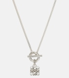 Loewe Anagram embellished sterling silver necklace