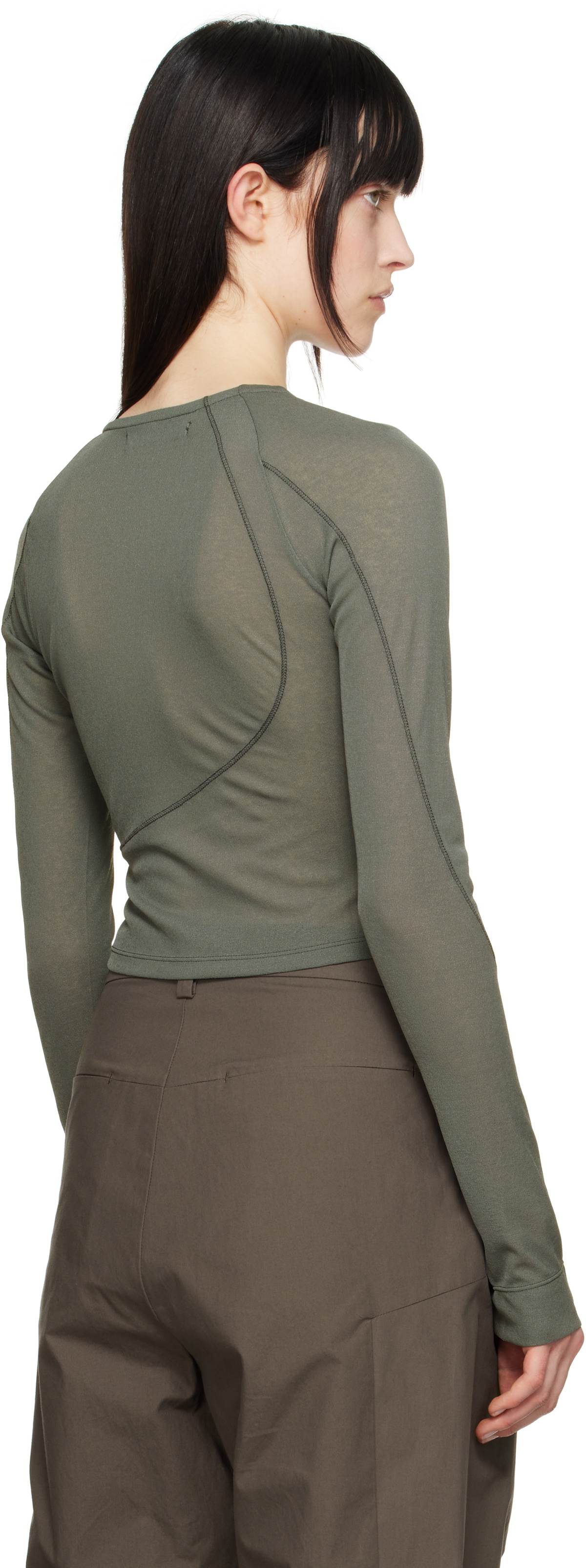 HYEIN SEO Khaki Helix Long Sleeve T-shirt