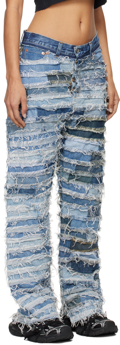 doublet Blue Mummy Upcycle Jeans