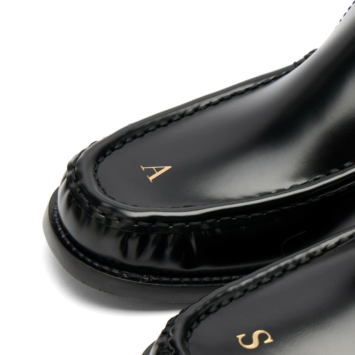 Acne Studios Women's Leather Loafers in Black