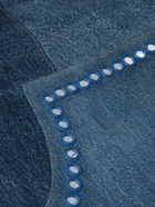 Kartik Research - Straight-Leg Patchwork Embellished Upcycled Jeans - Blue