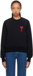 AMI Paris SSENSE Exclusive Black Ami de Cœur Sweatshirt