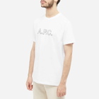 A.P.C. x Liberty Dragon Logo T-Shirt in White