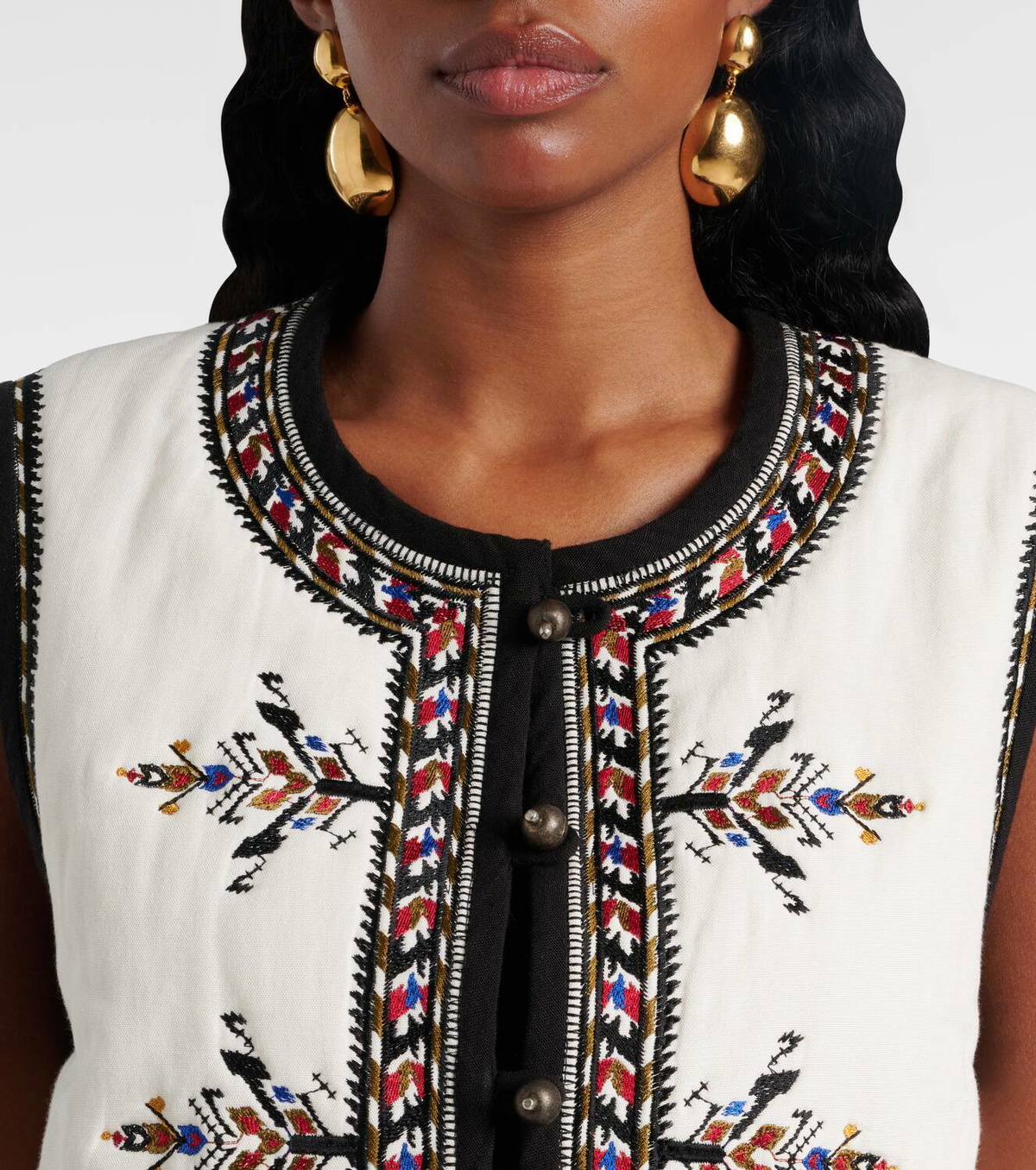 Marant Etoile Zeana embroidered vest