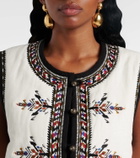 Marant Etoile Zeana embroidered vest