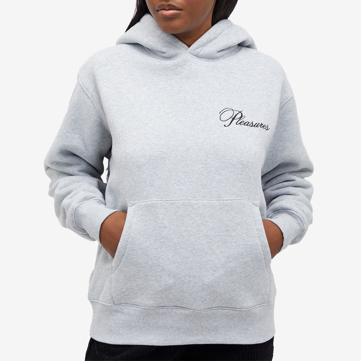 Pleasures Women's Cafe Hoodie in Heather Grey