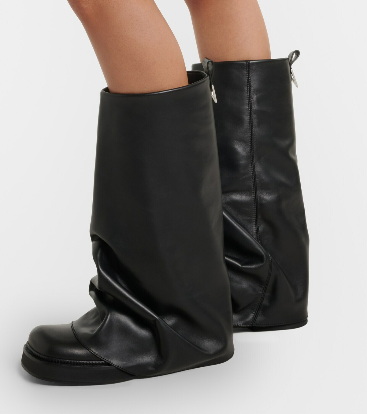 The Attico Robin leather combat boots