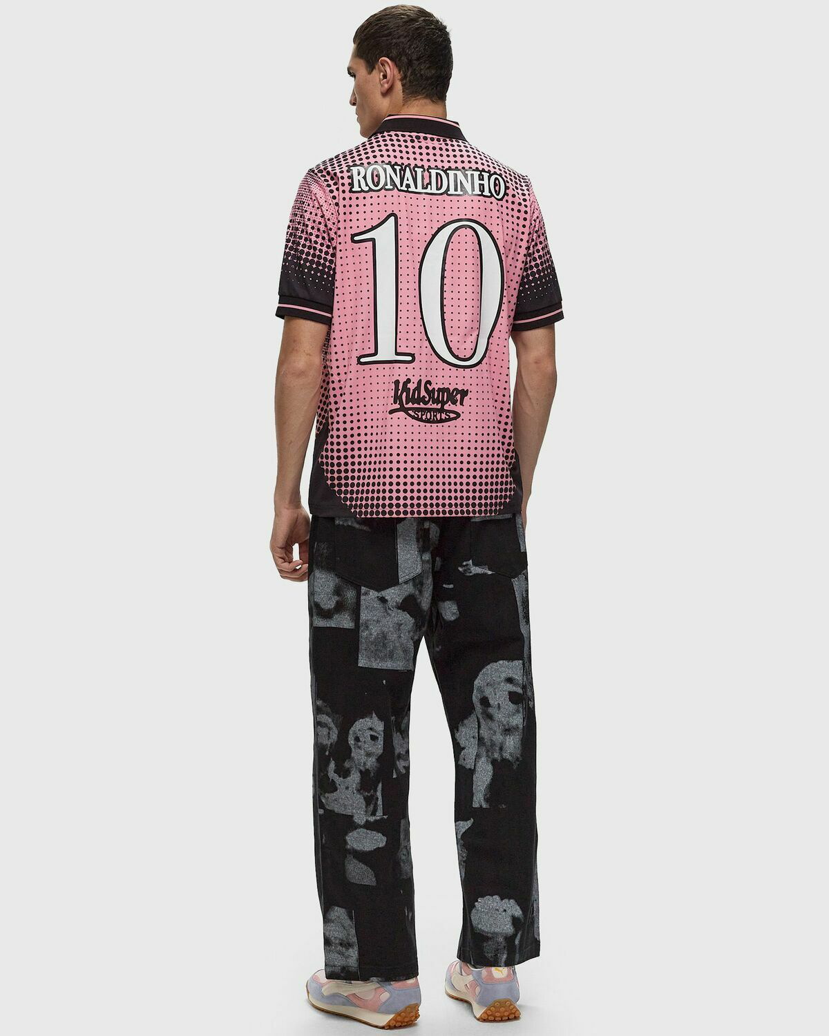 ウェア KIDSUPER X RONALDINHO SOCCER JERSEY Ronaldinho x KidSuper Soccer Jersey [Brown/Yellow]