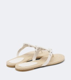 Tory Burch Miller beaded leather thong sandals