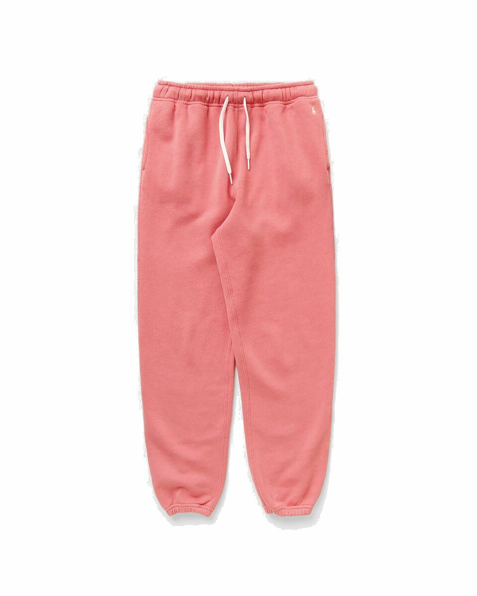 Photo: Polo Ralph Lauren Wmns Fleece Pant Ankle Athletic Pink - Womens - Sweatpants