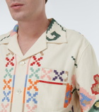 Bode Prisma embroidered cotton overshirt