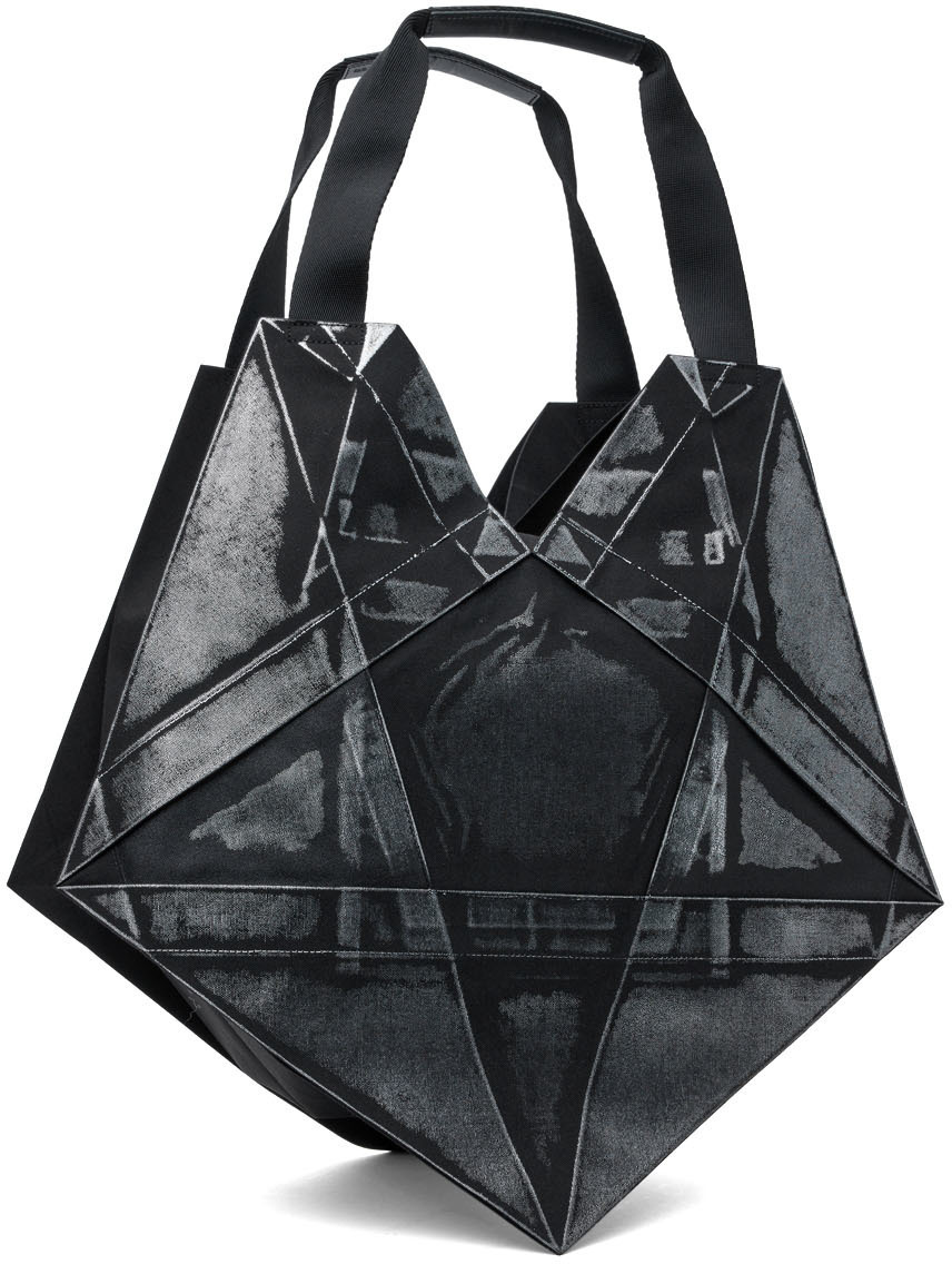 132 5. ISSEY MIYAKE Black & Silver Standard Tote 132 5. ISSEY MIYAKE