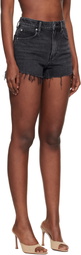 Alexander Wang Black Denim Bite Shorts