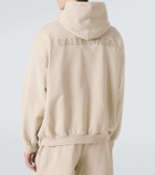 Balenciaga Logo cotton fleece hoodie