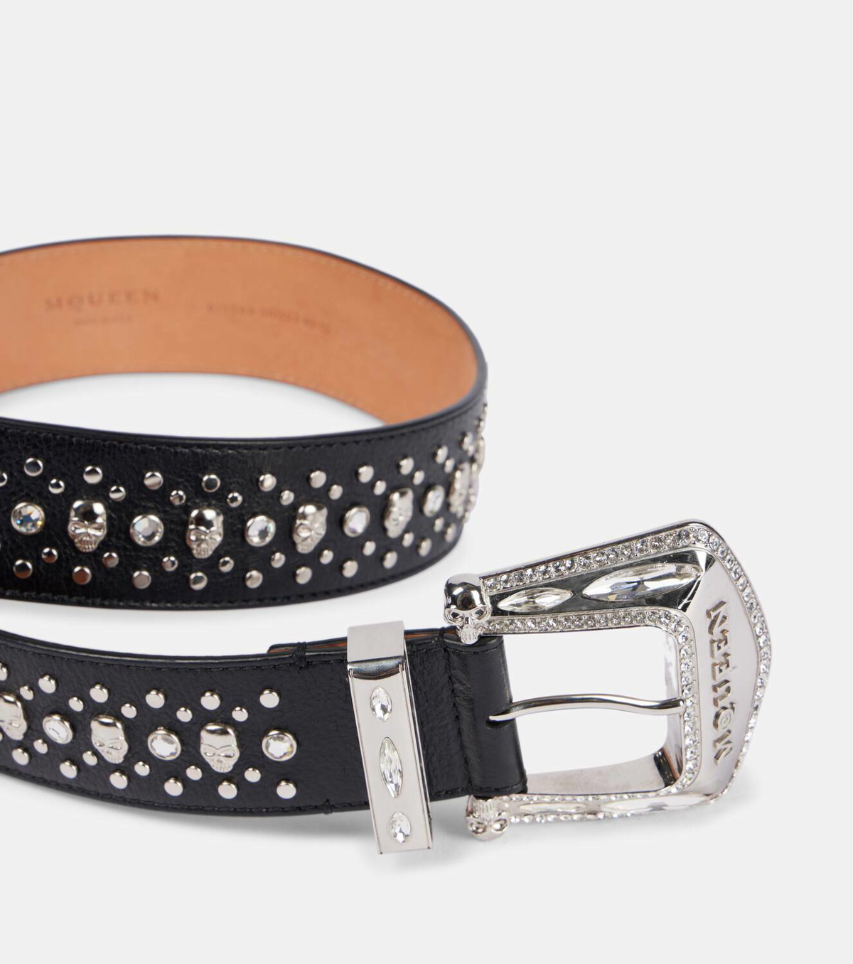 Alexander McQueen Studded leather belt