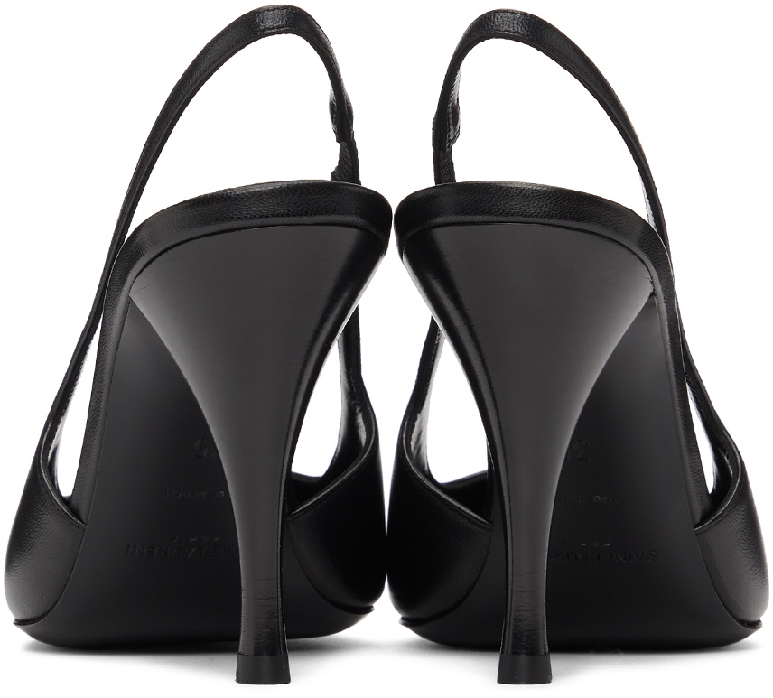 Saint Laurent Black Blade Slingback Pumps Saint Laurent