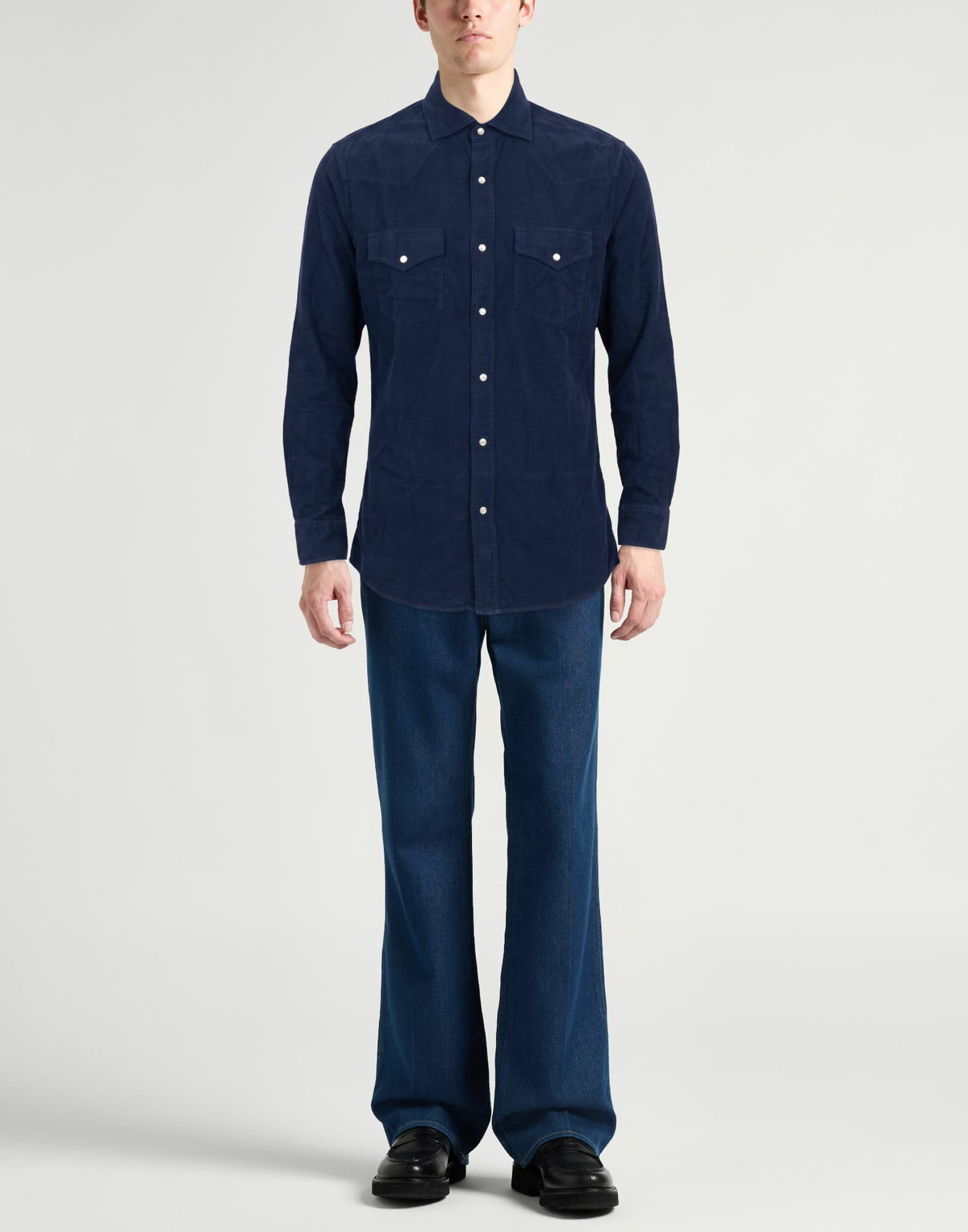 Brunello Cucinelli Mens Shirt in Navy