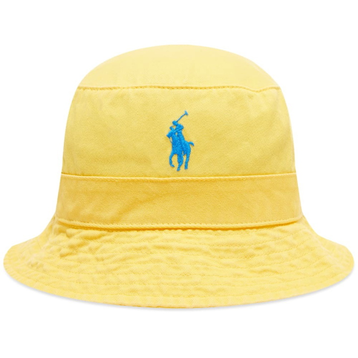 Photo: Polo Ralph Lauren Men's Loft Bucket Hat in Yellow Fin