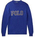 Polo Ralph Lauren - Logo-Appliquéd Cotton Sweater - Blue