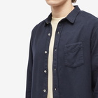 Officine Generale Men's Officine Générale Lipp Pigment Dyed Shirt in Dark Navy