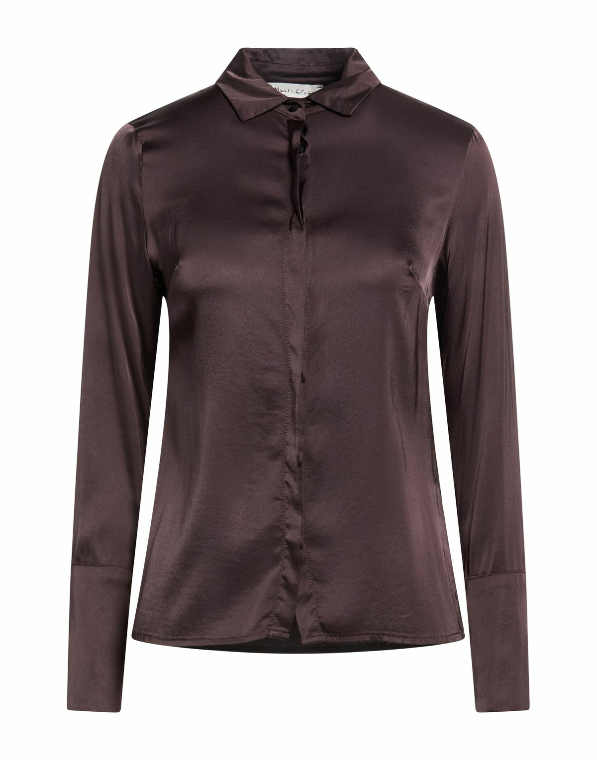 Manila Grace Womens Shirt Chocolate in Brown