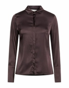 Manila Grace Womens Shirt Chocolate in Brown