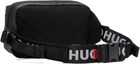 Hugo Black Bonded-Logo Belt Bag