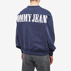 Tommy Jeans Men's Archive Flag Crew Sweat in Twilight Navy