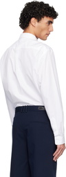 Balmain White Cotton Poplin Shirt