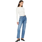 Citizens of Humanity Off-White Waffle Long Sleeve T-shirt
