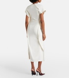 Victoria Beckham Victoria draped crêpe satin midi dress
