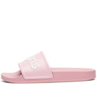 Palm Angels Women's Pool Slider in Pink/White