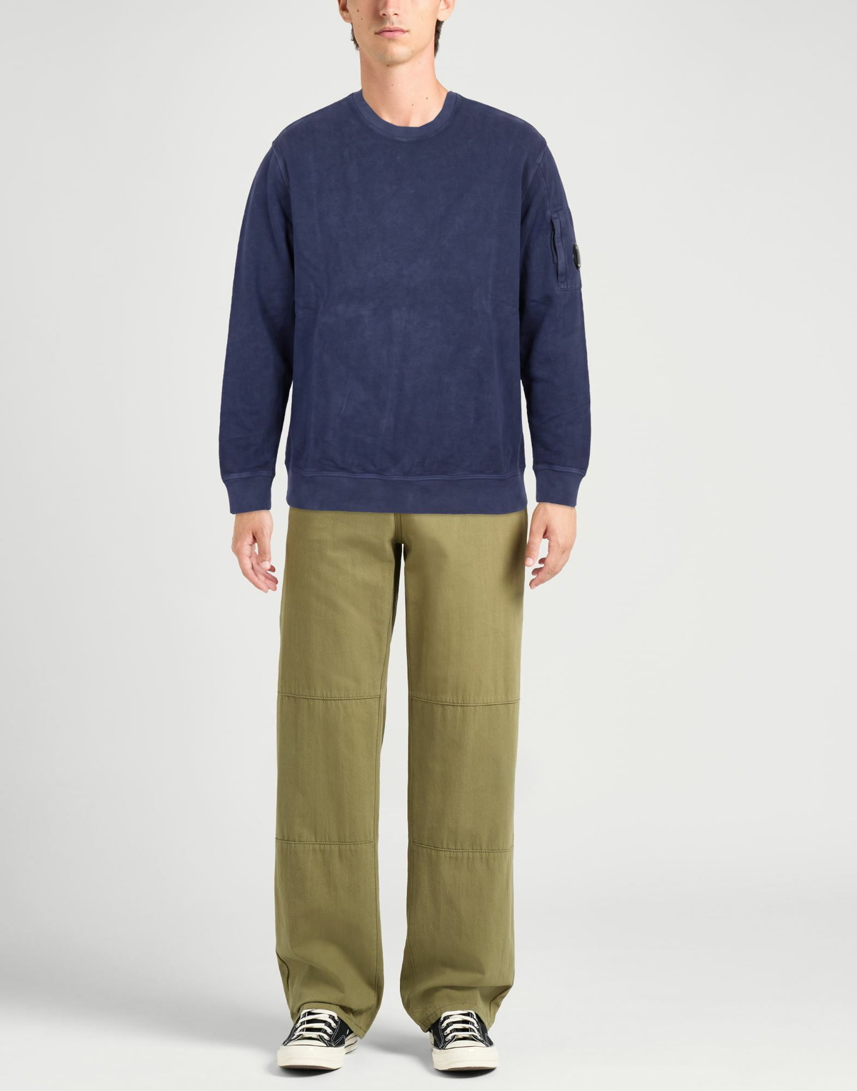 C. p. Company Mens Sweatshirt in Navy