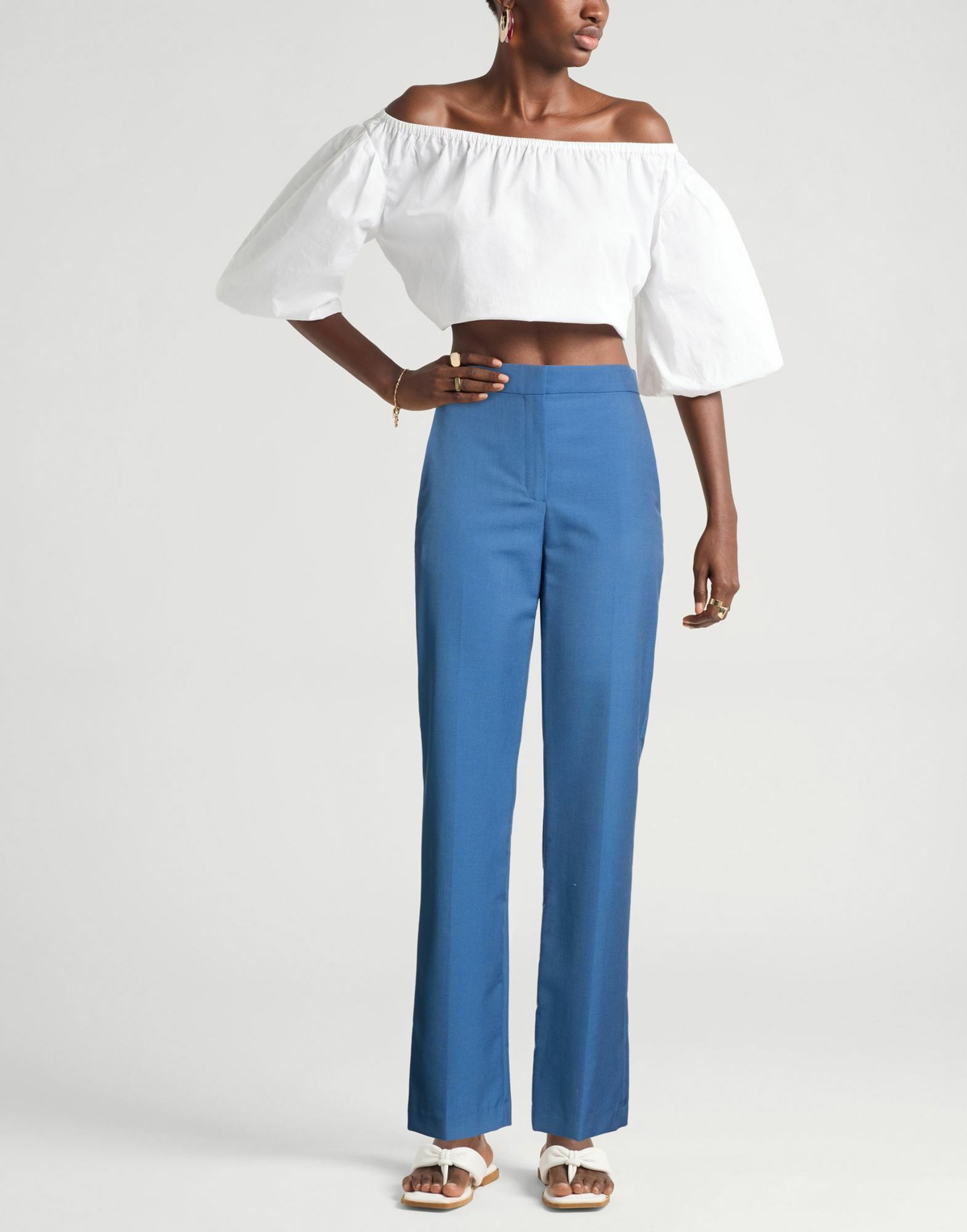 Maje Womens Pants in Blue