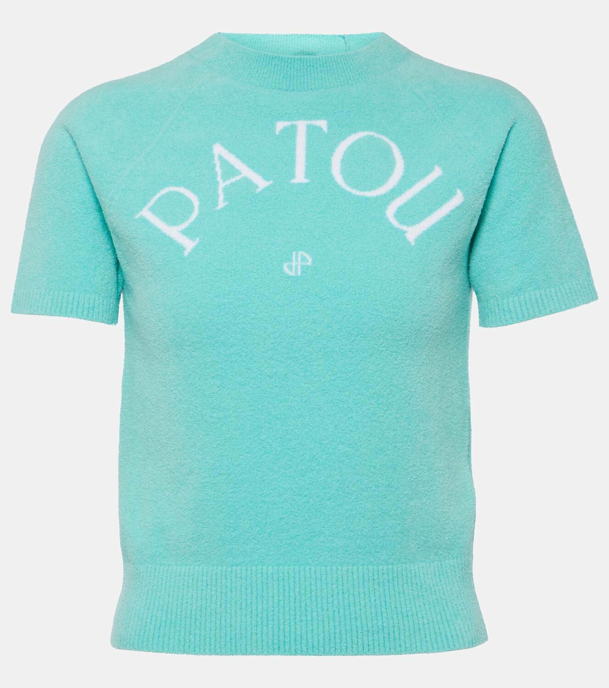 Tシャツ・カットソー Patou Cotton Blend Knit T-shirt With Logo Patou Logo knitted cotton-blend T-shirt Patou
