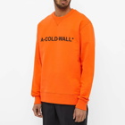 A-COLD-WALL* Men's Essential Logo Crew Sweat in Bright Orange
