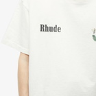 Rhude Men's Las Palmas Logo T-Shirt in Vtg White