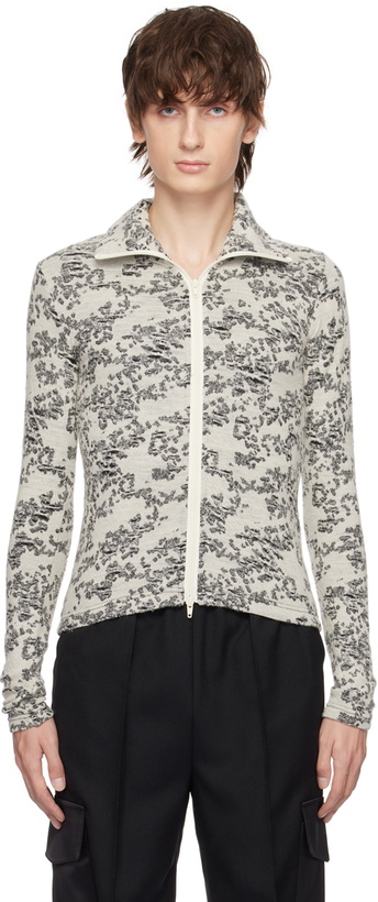 Photo: The World Is Your Oyster Black & Off-White Distressed Jacket
