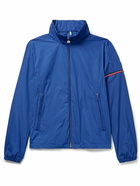 Moncler - Ruinette Webbing-Trimmed Logo-Appliquéd Shell Jacket - Blue